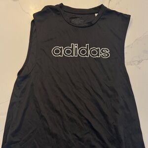 Adidas Black Sleeveless Tee